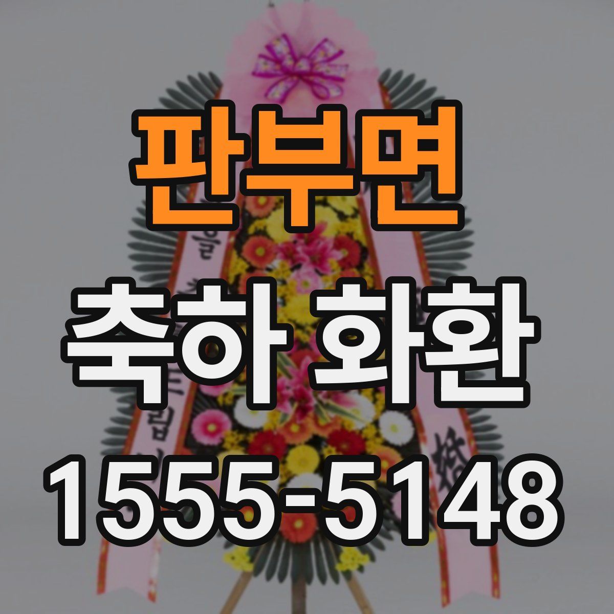 판부면 축하 화환