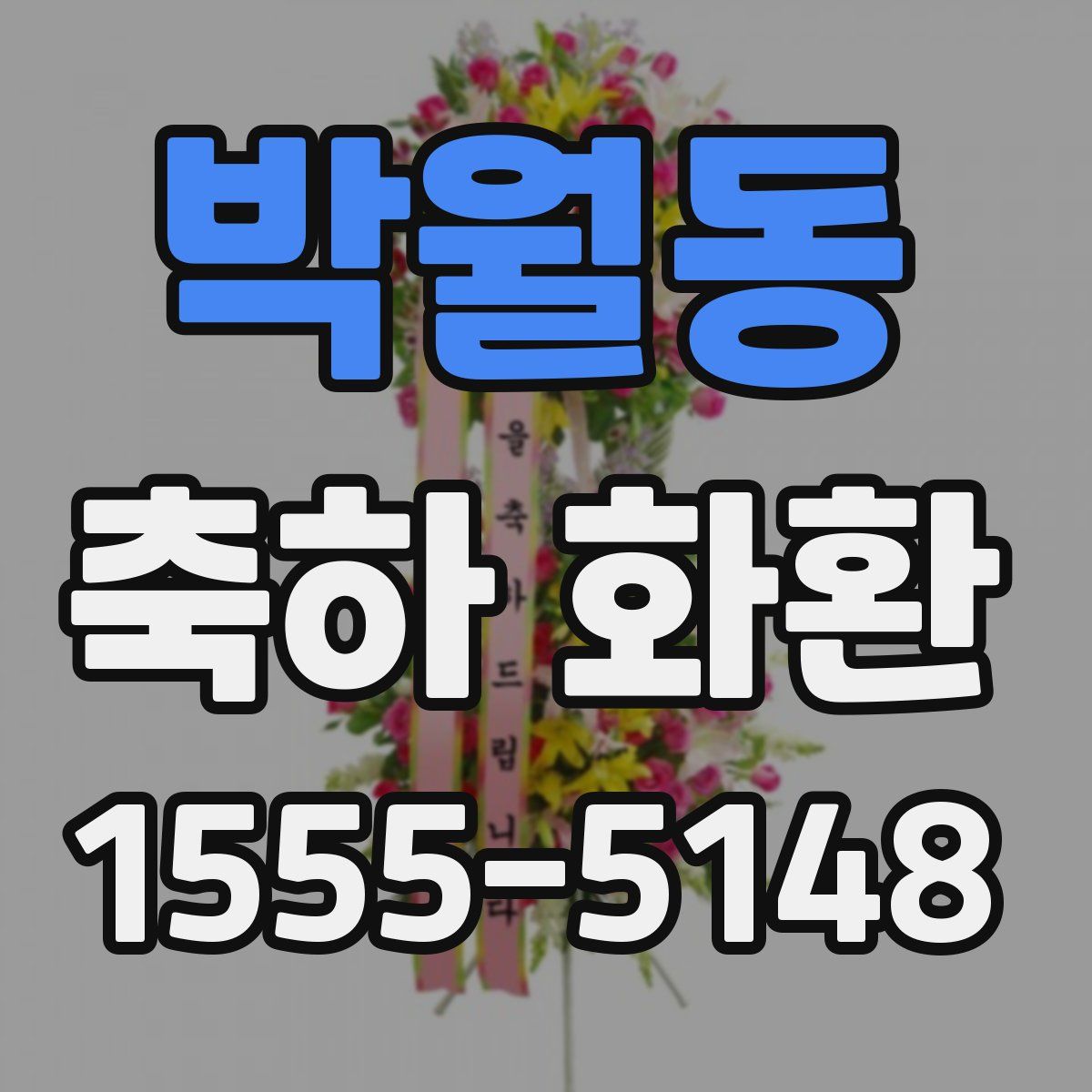 박월동 축하 화환