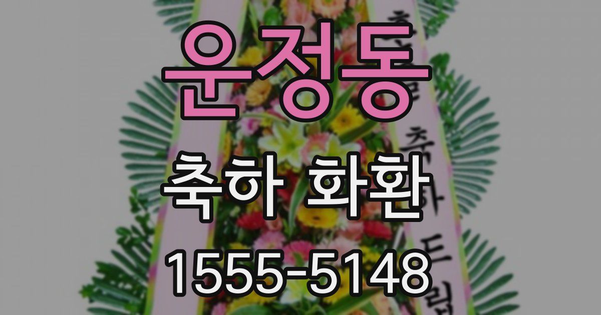 운정동 축하 화환