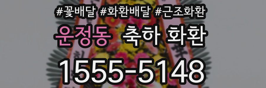 운정동 축하 화환
