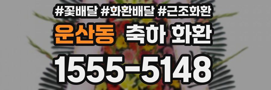 운산동 축하 화환