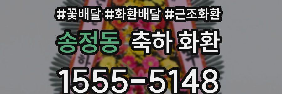 송정동 축하 화환