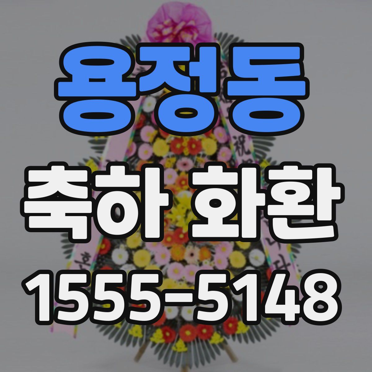 용정동 축하 화환