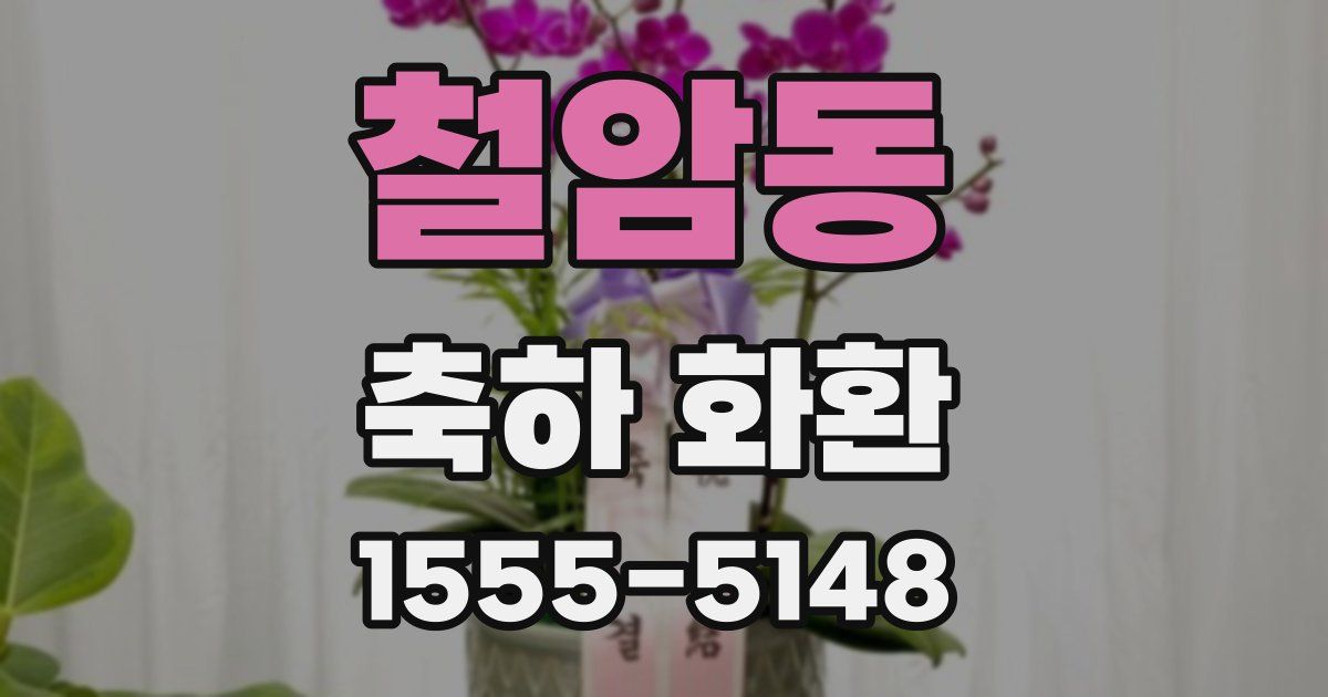 철암동 축하 화환