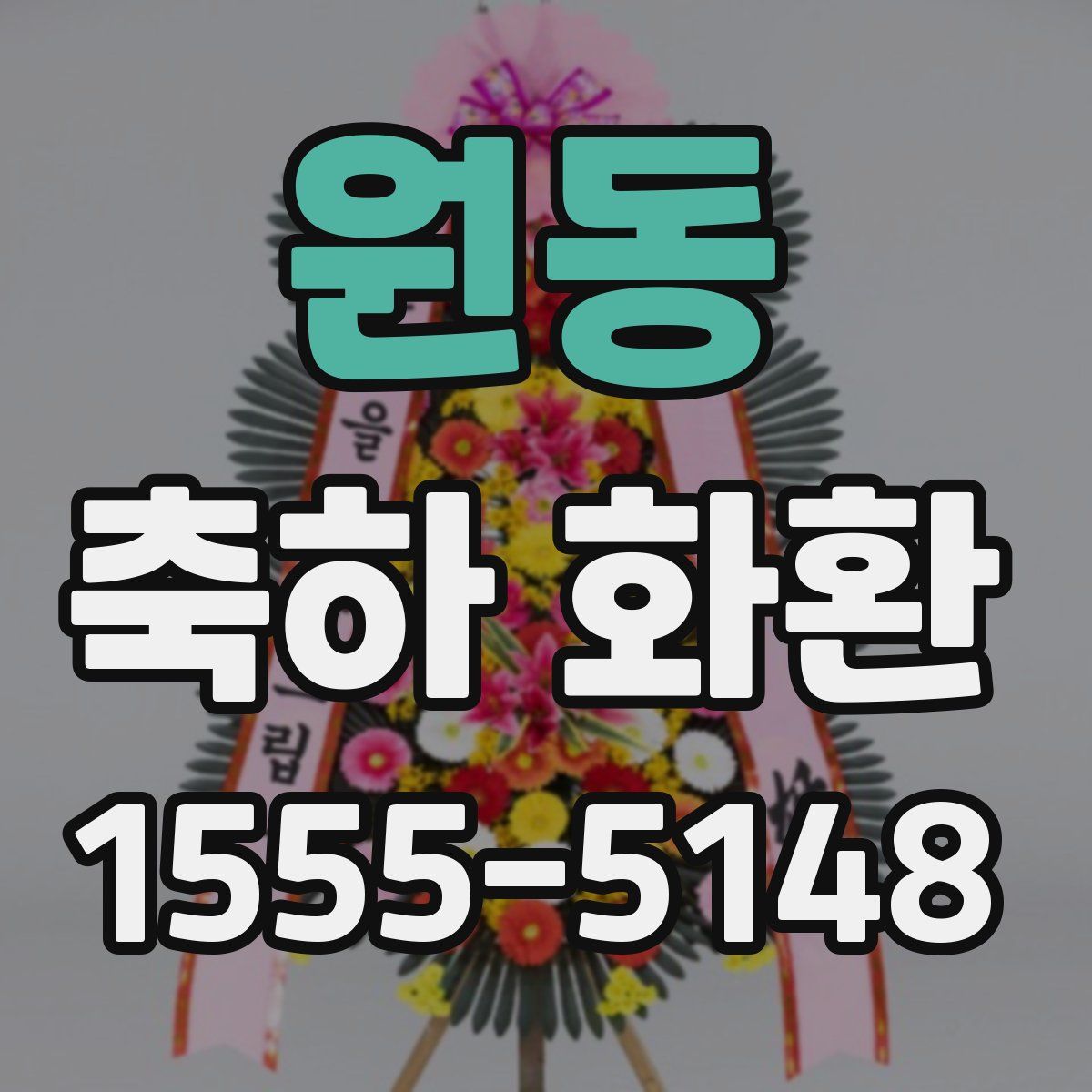 원동 축하 화환