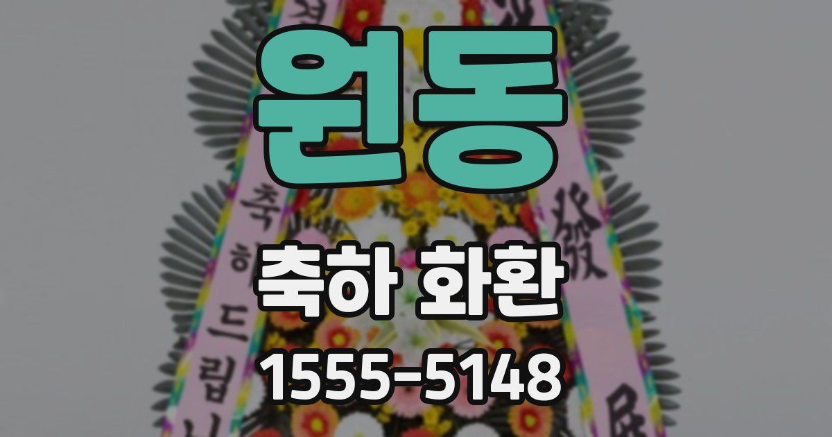 원동 축하 화환