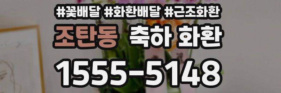 조탄동 축하 화환
