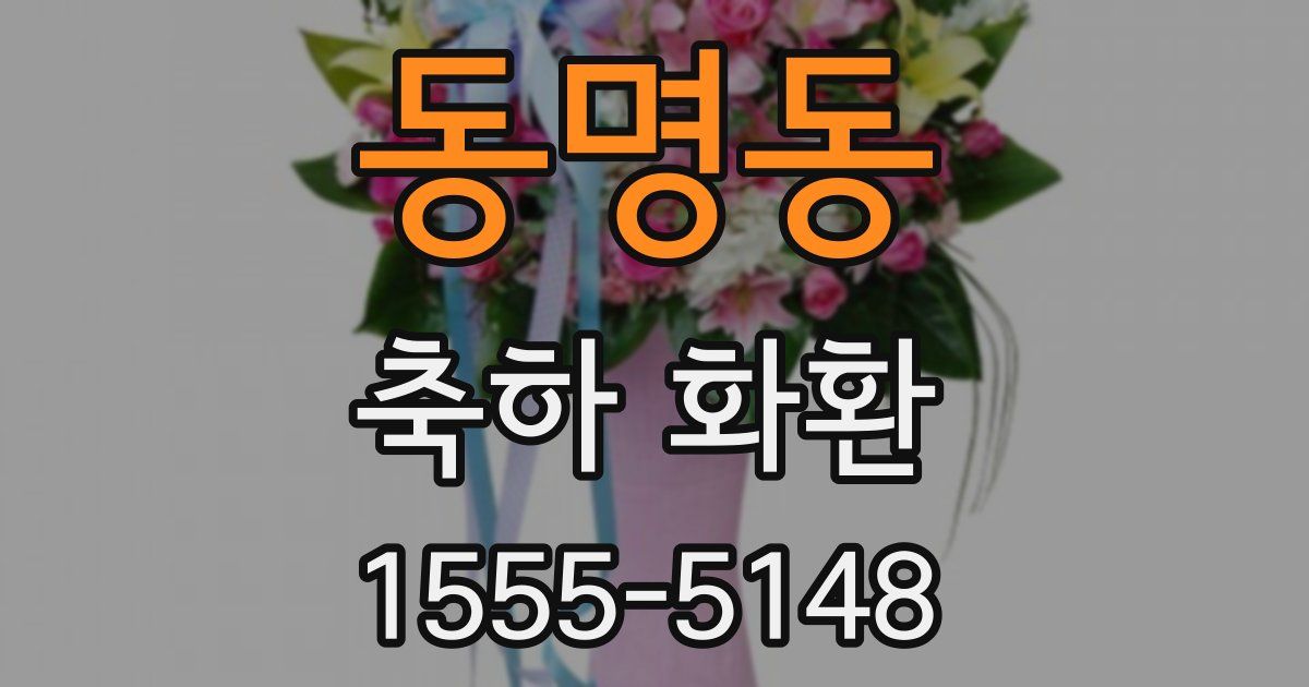 동명동 축하 화환