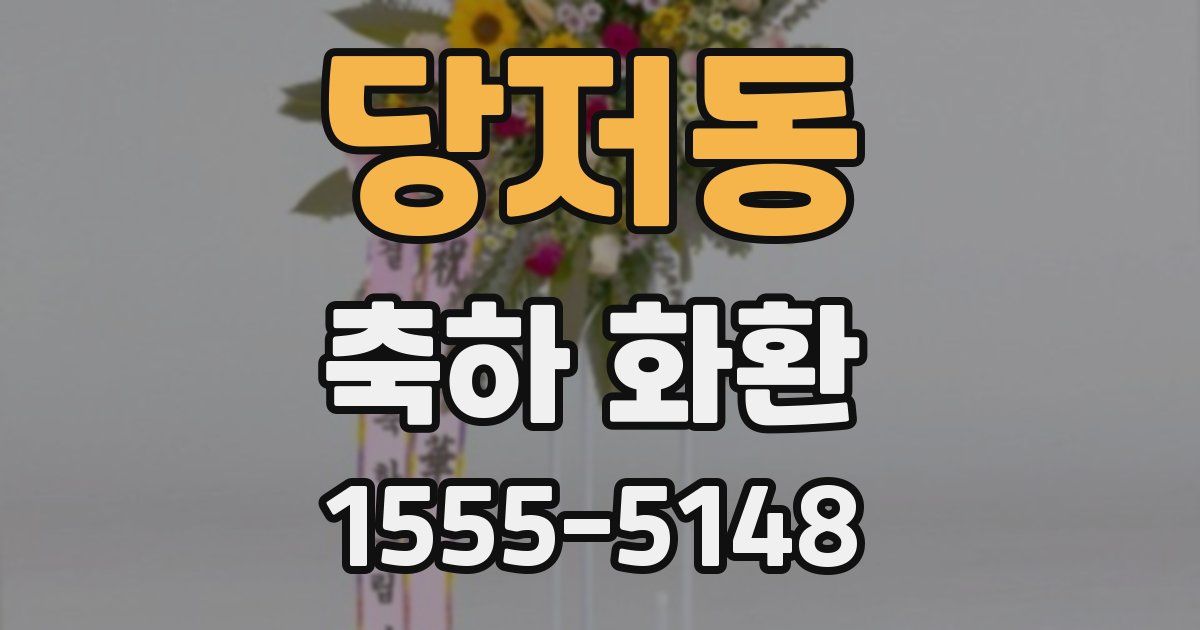 당저동 축하 화환