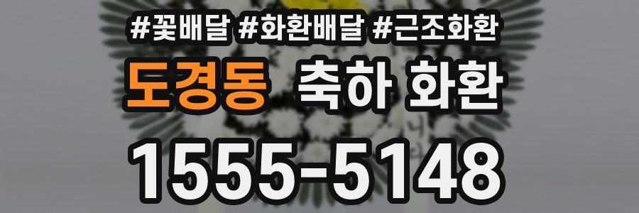 도경동 축하 화환