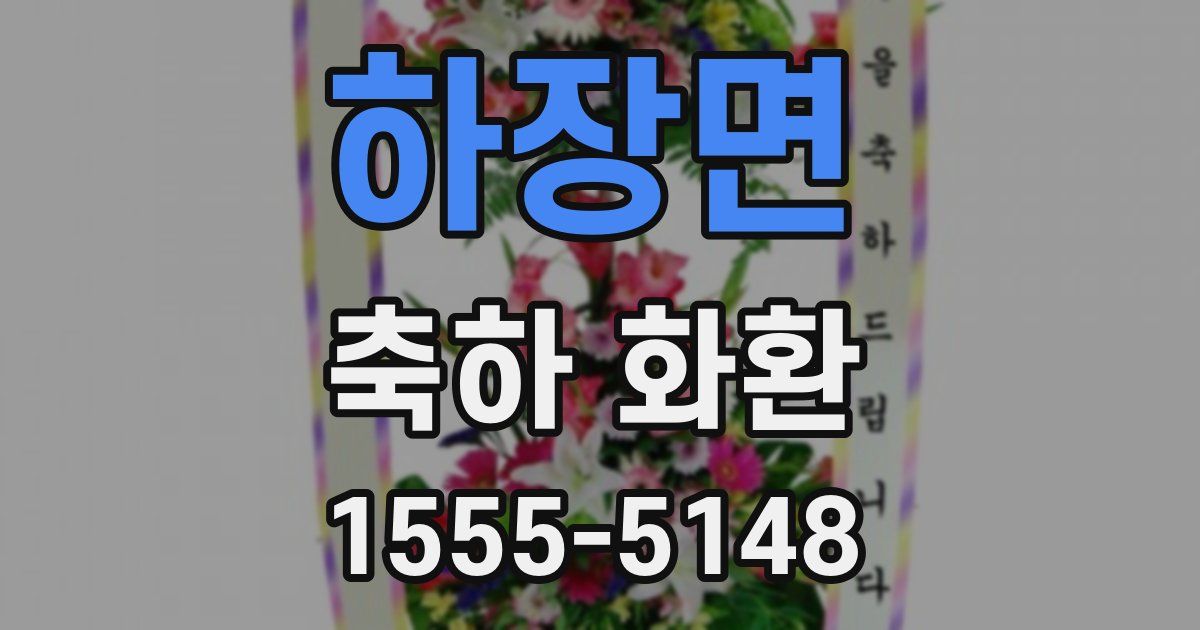 하장면 축하 화환