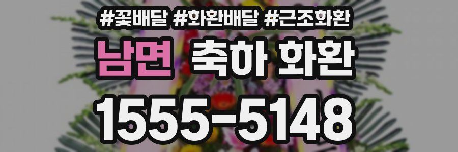 남면 축하 화환