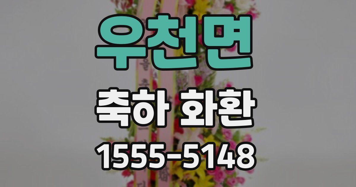우천면 축하 화환