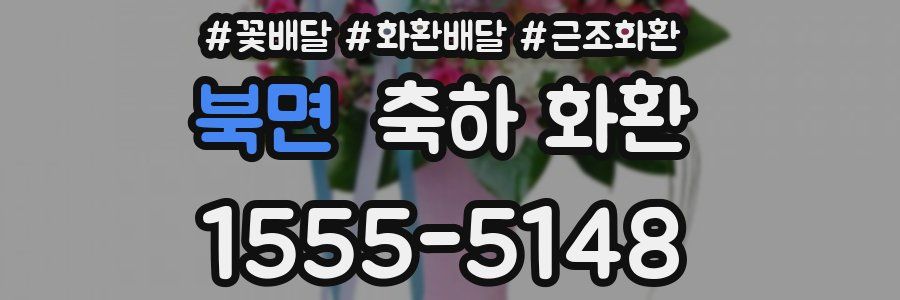 북면 축하 화환