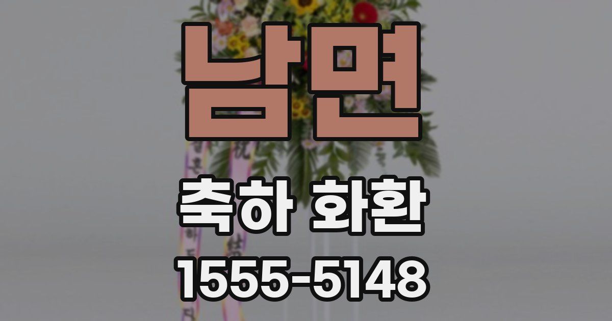남면 축하 화환