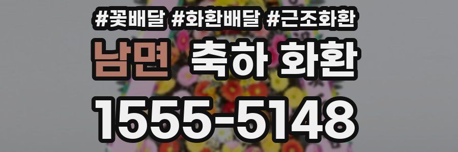 남면 축하 화환