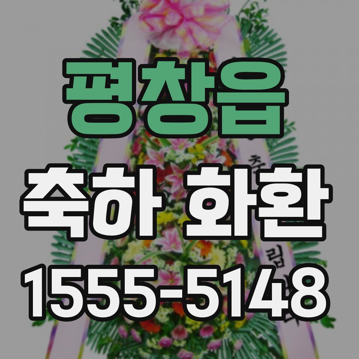 평창읍 축하 화환