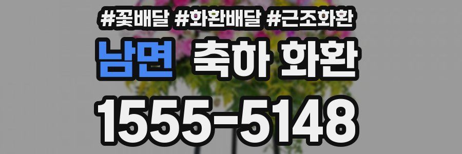남면 축하 화환