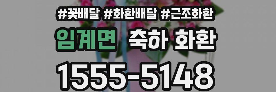 임계면 축하 화환