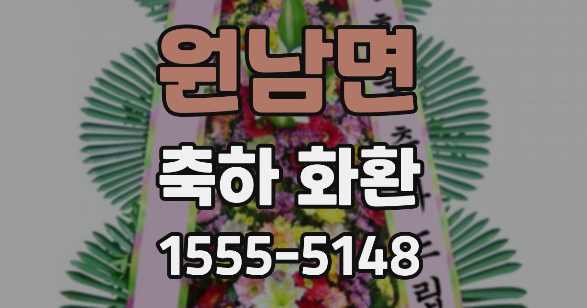 원남면 축하 화환