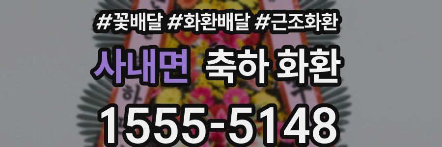 사내면 축하 화환