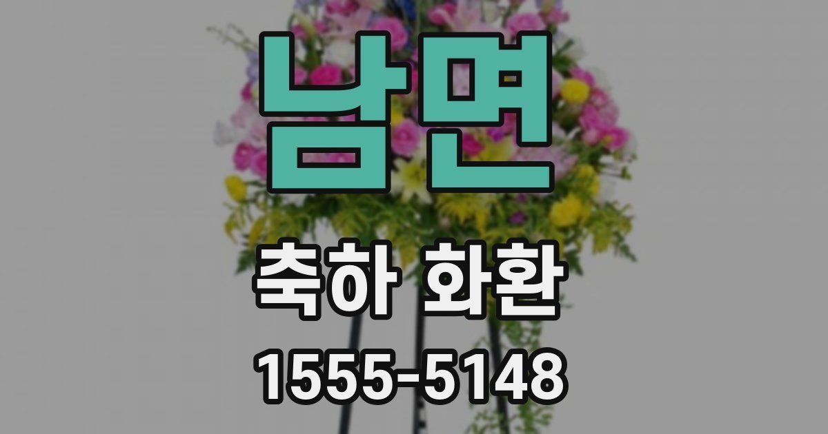 남면 축하 화환