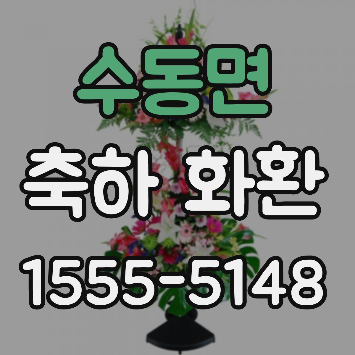수동면 축하 화환