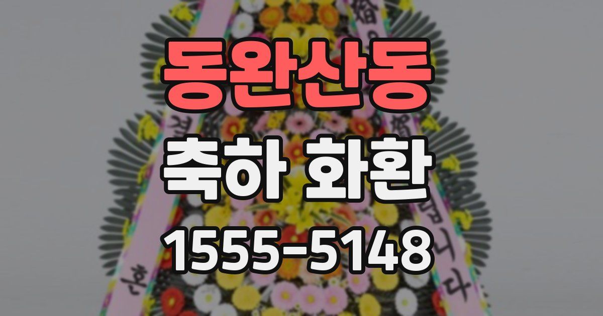 동완산동 축하 화환