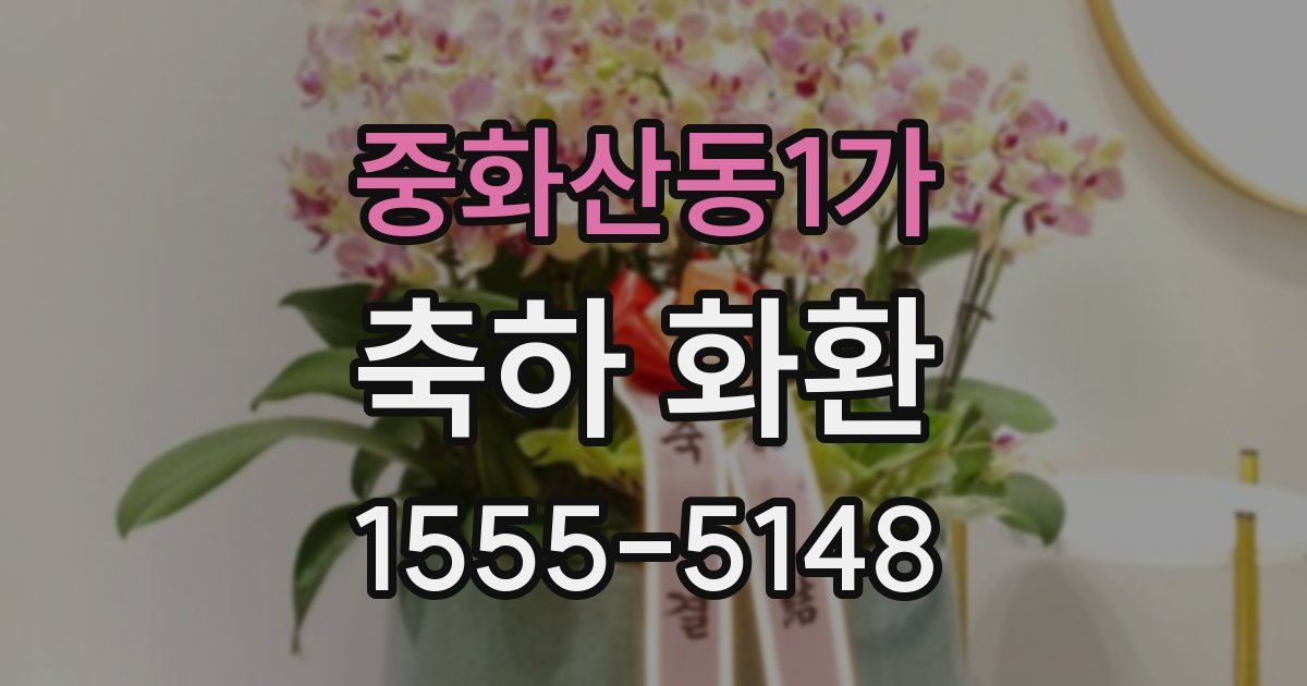 중화산동1가 축하 화환