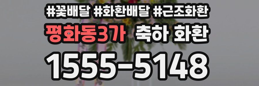 평화동3가 축하 화환