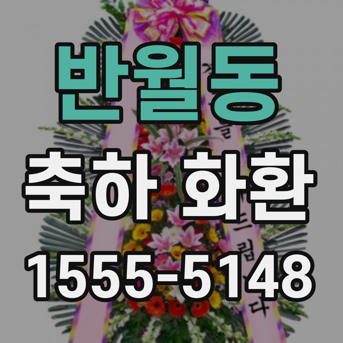 반월동 축하 화환