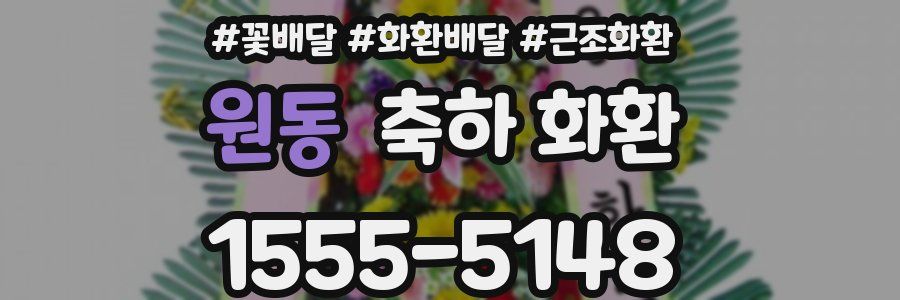 원동 축하 화환