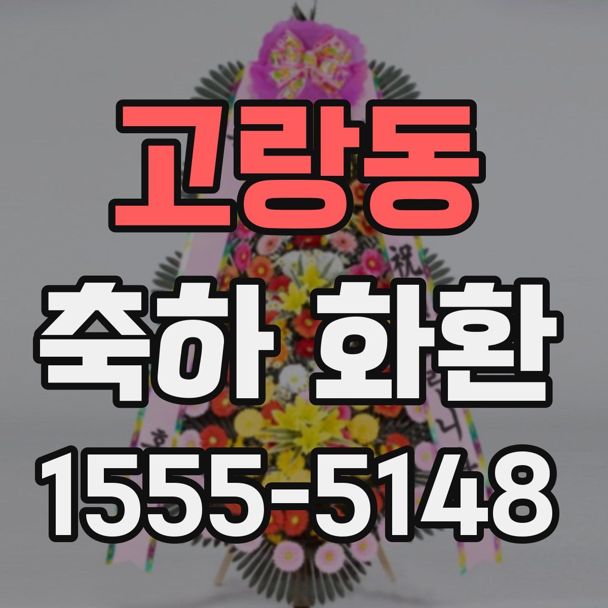 고랑동 축하 화환