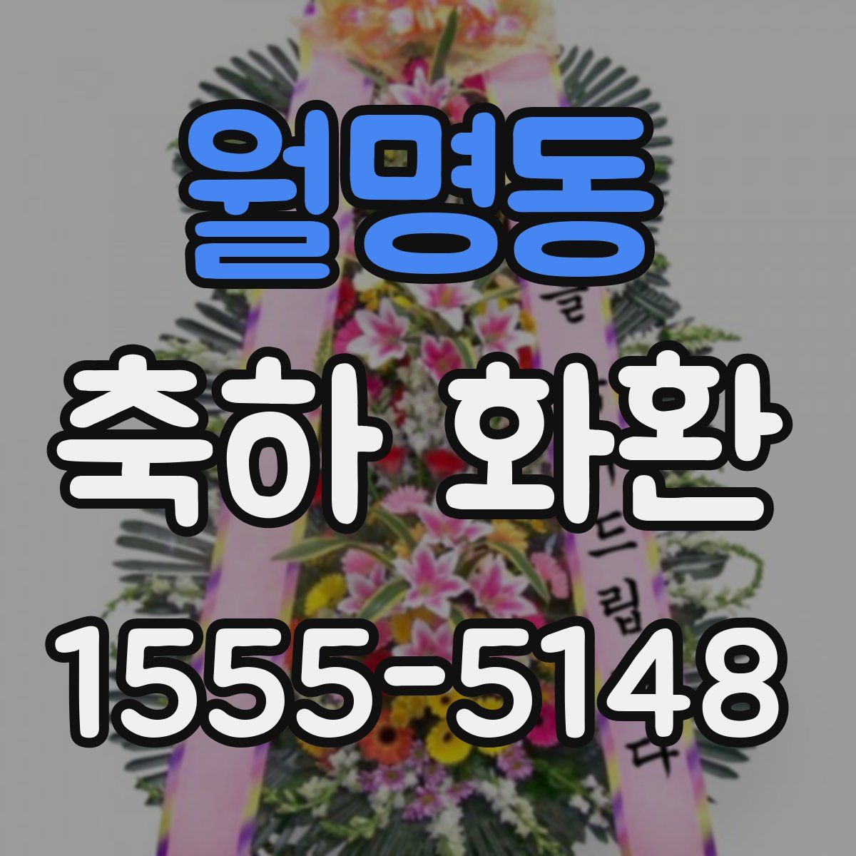 월명동 축하 화환