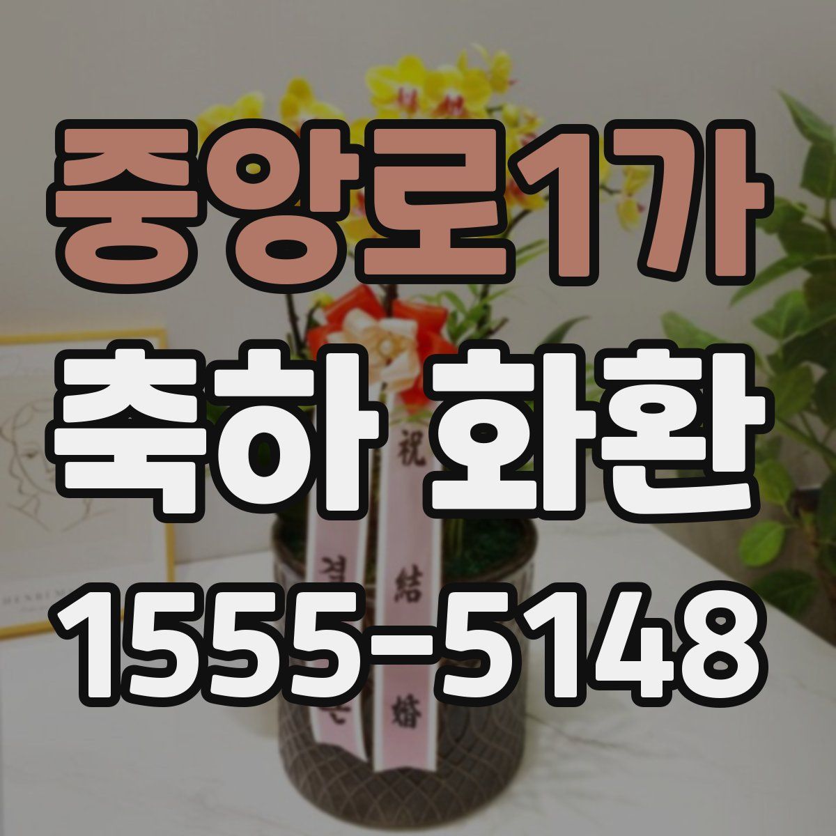 중앙로1가 축하 화환
