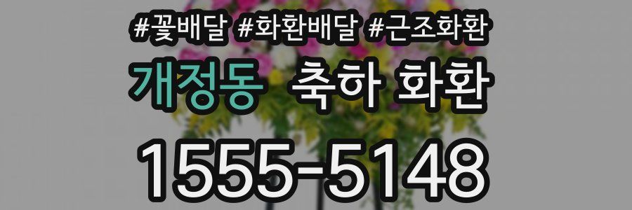 개정동 축하 화환