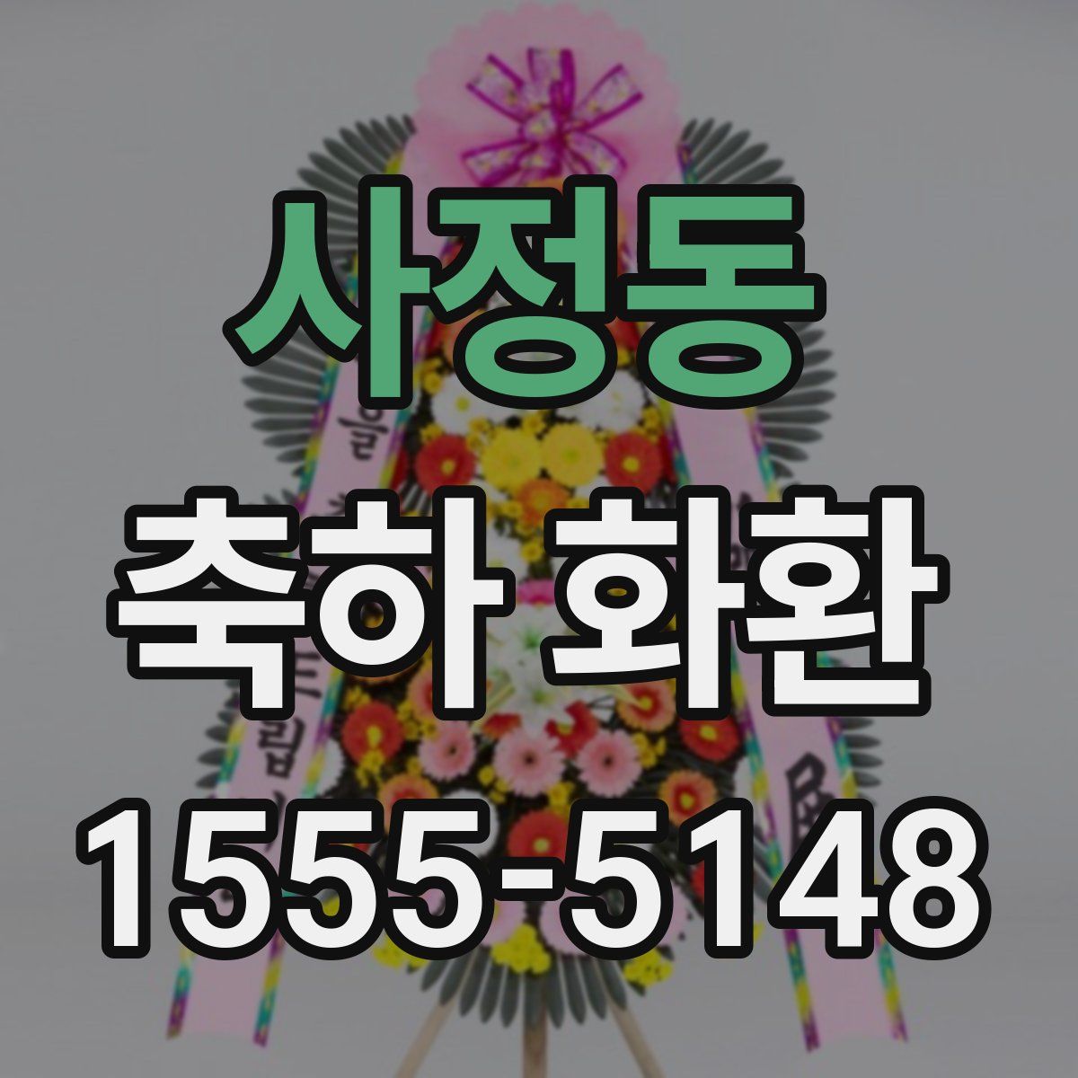사정동 축하 화환