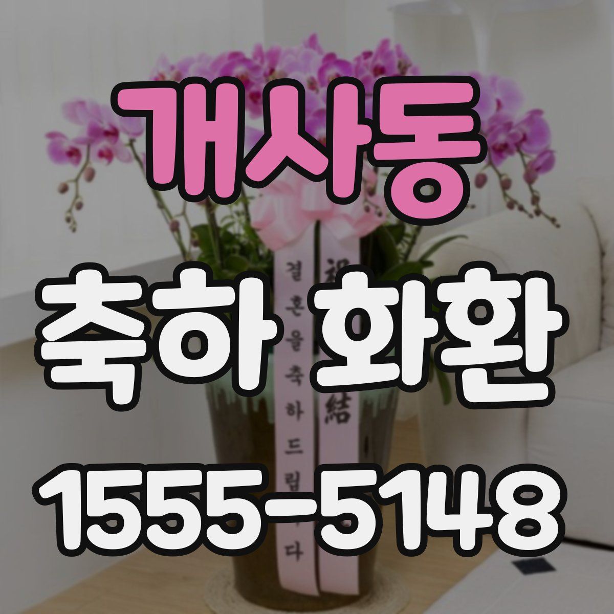 개사동 축하 화환