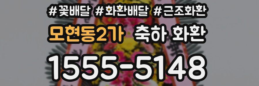 모현동2가 축하 화환