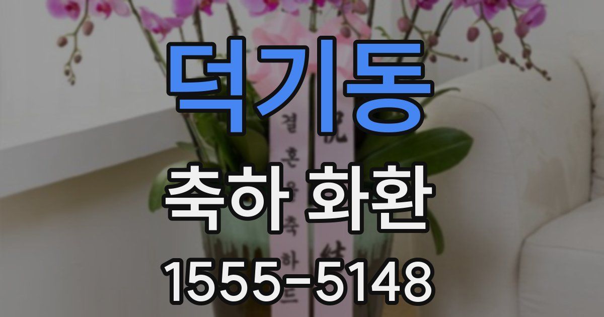 덕기동 축하 화환