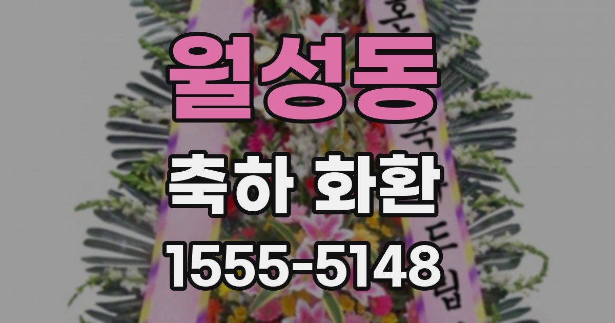 월성동 축하 화환
