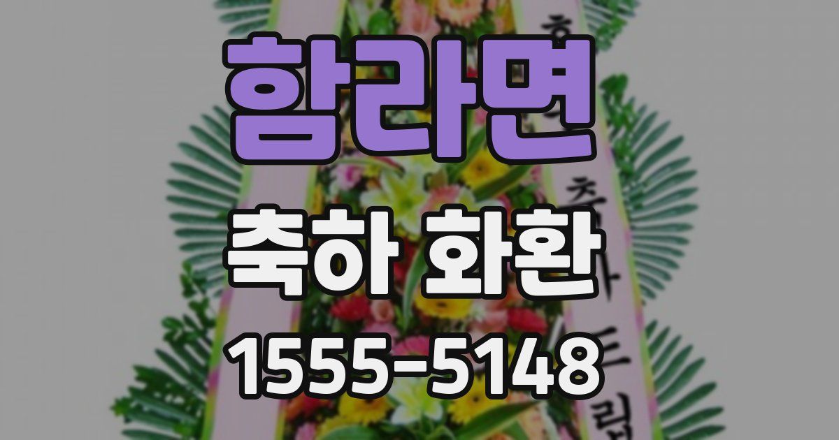 함라면 축하 화환