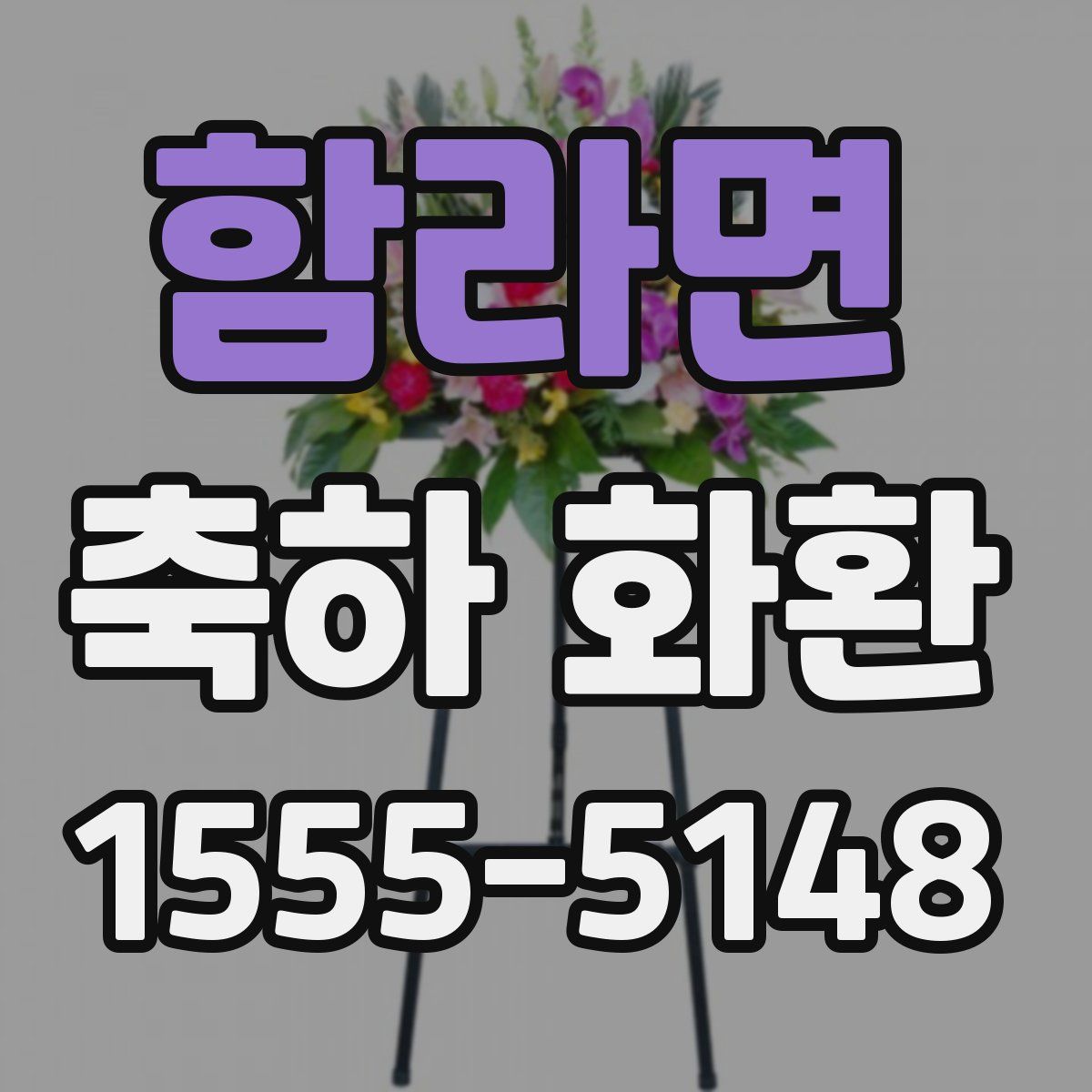 함라면 축하 화환