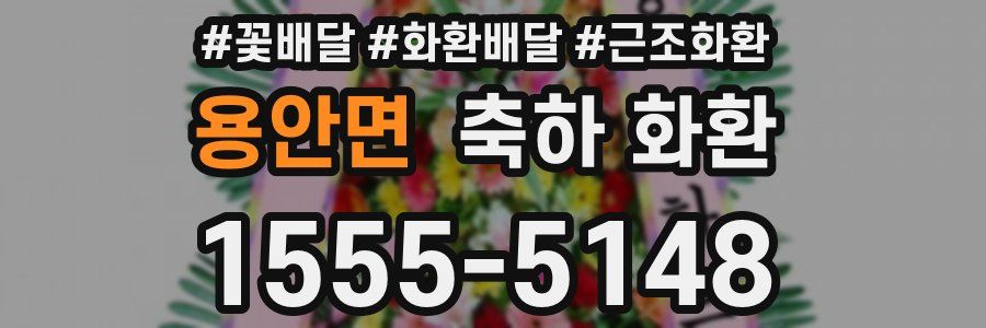 용안면 축하 화환