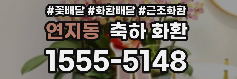 연지동 축하 화환