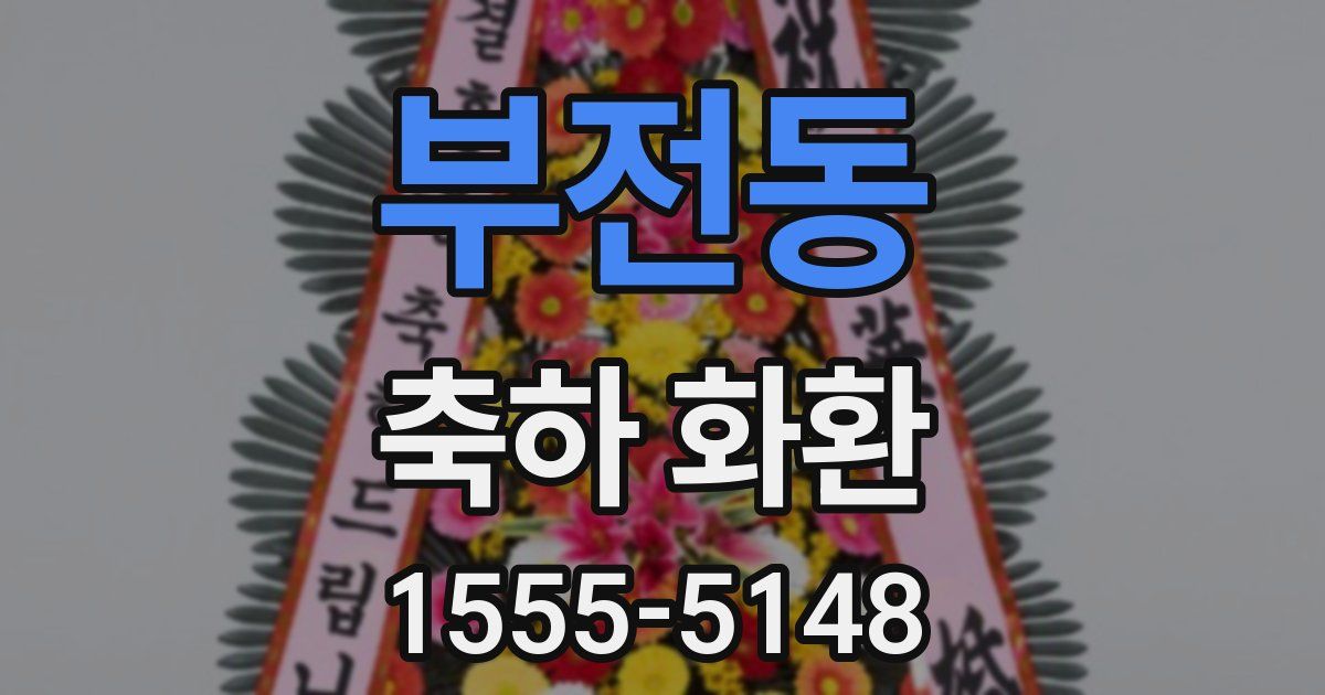 부전동 축하 화환