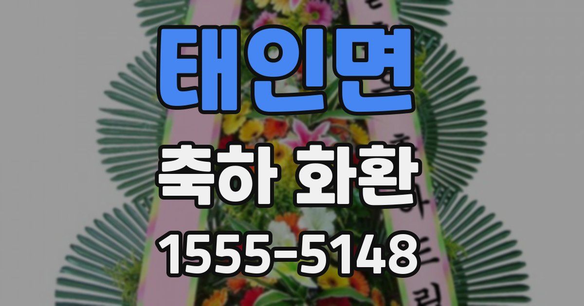태인면 축하 화환