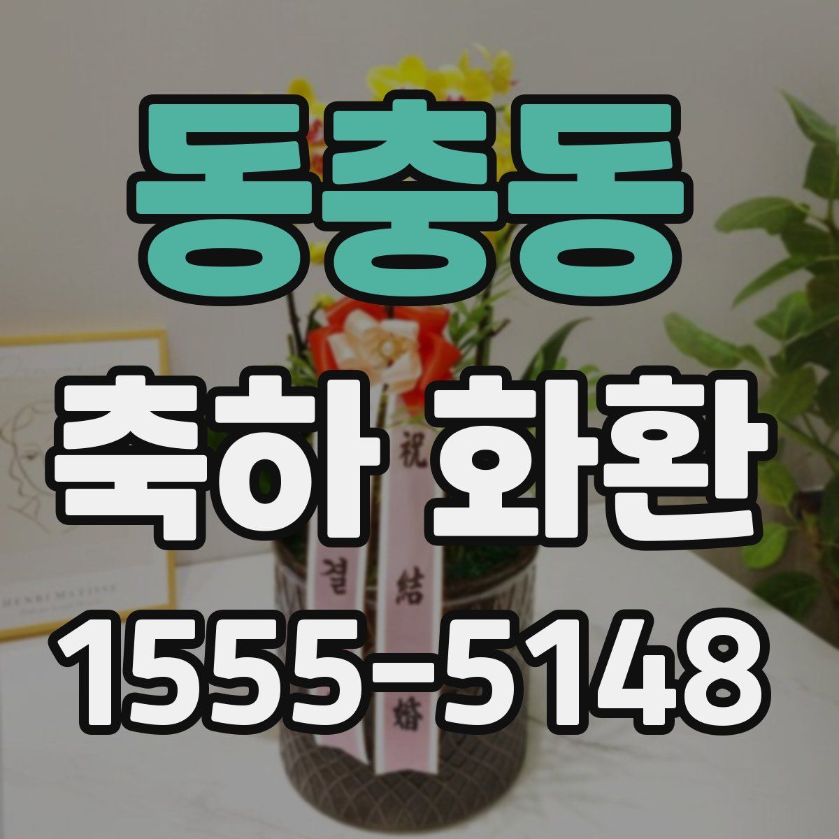 동충동 축하 화환