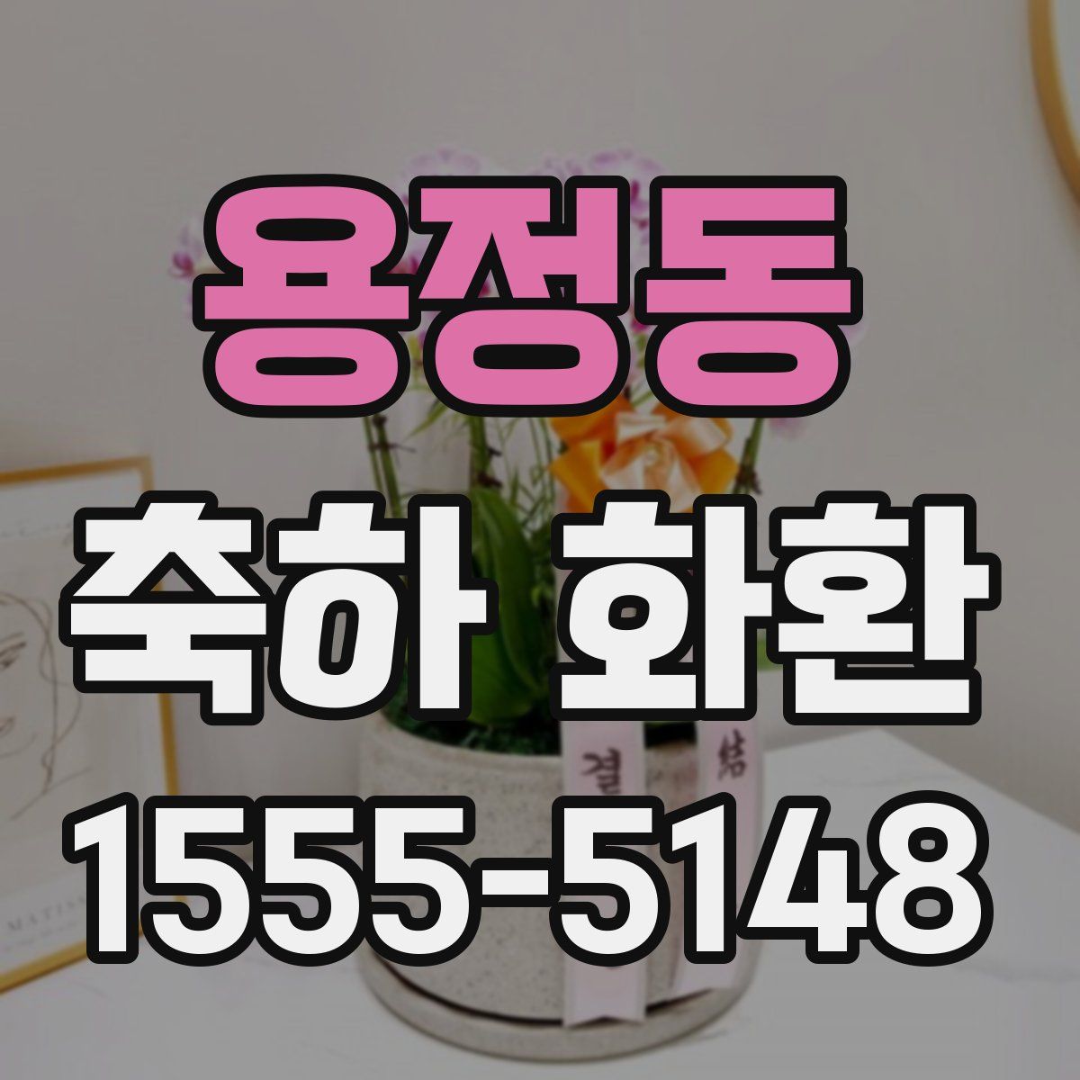 용정동 축하 화환