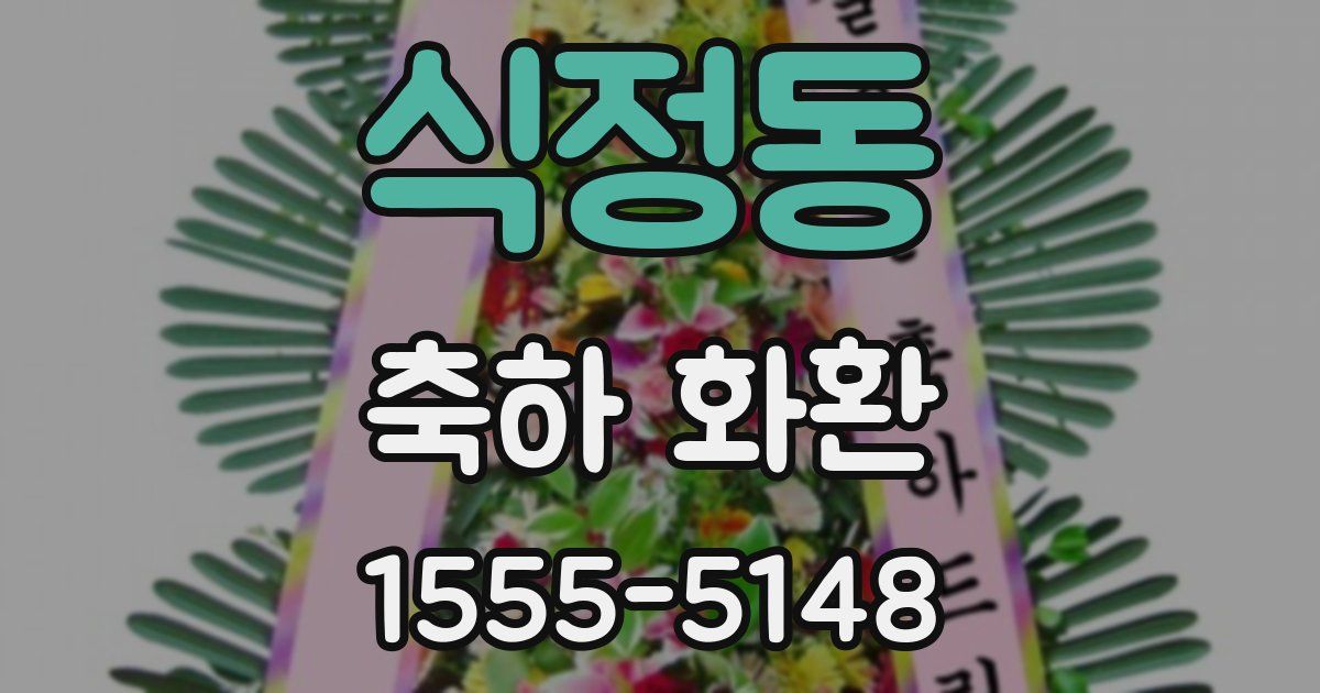 식정동 축하 화환